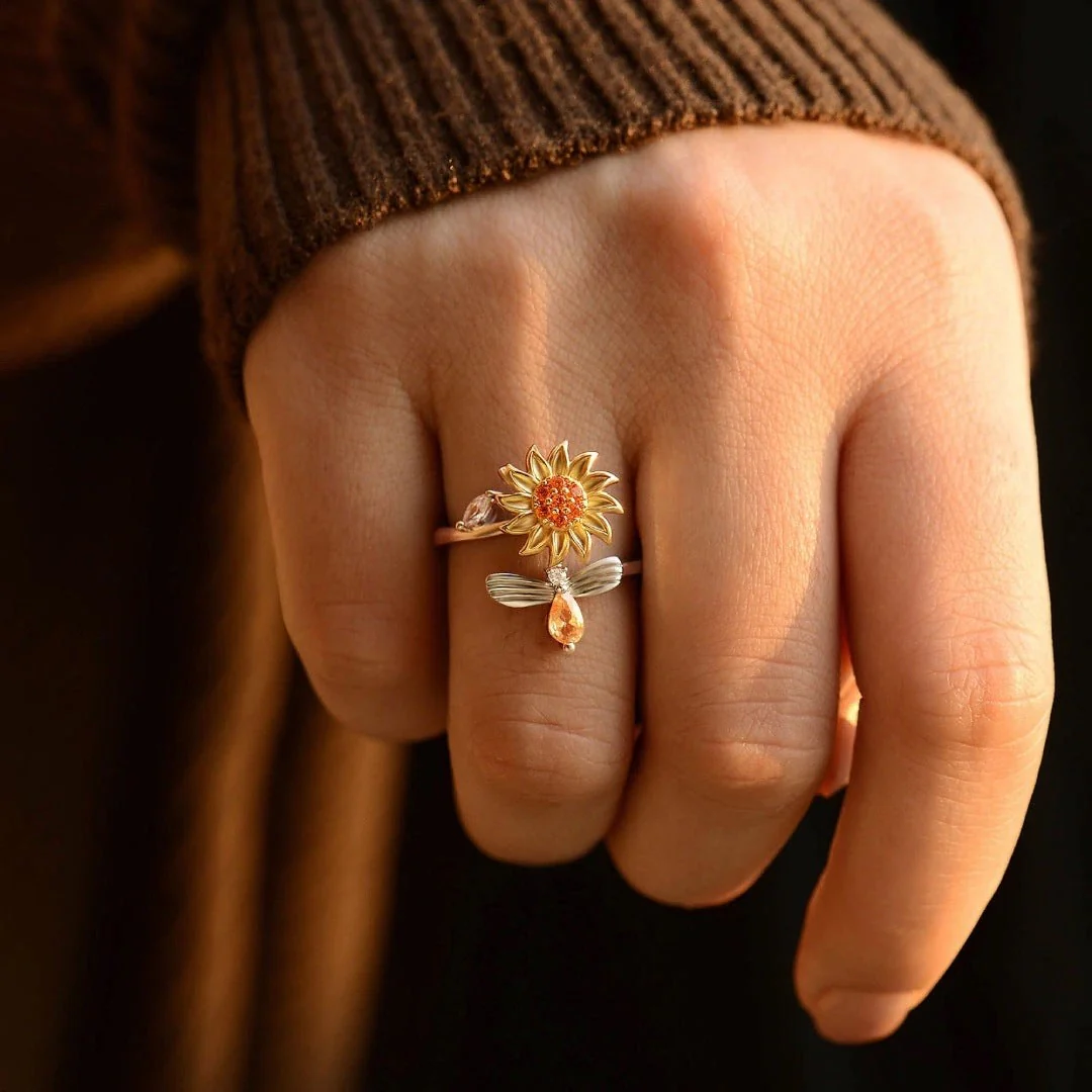 SUNN® - Anel Girassol Spinner - Antiestresse - Image 4