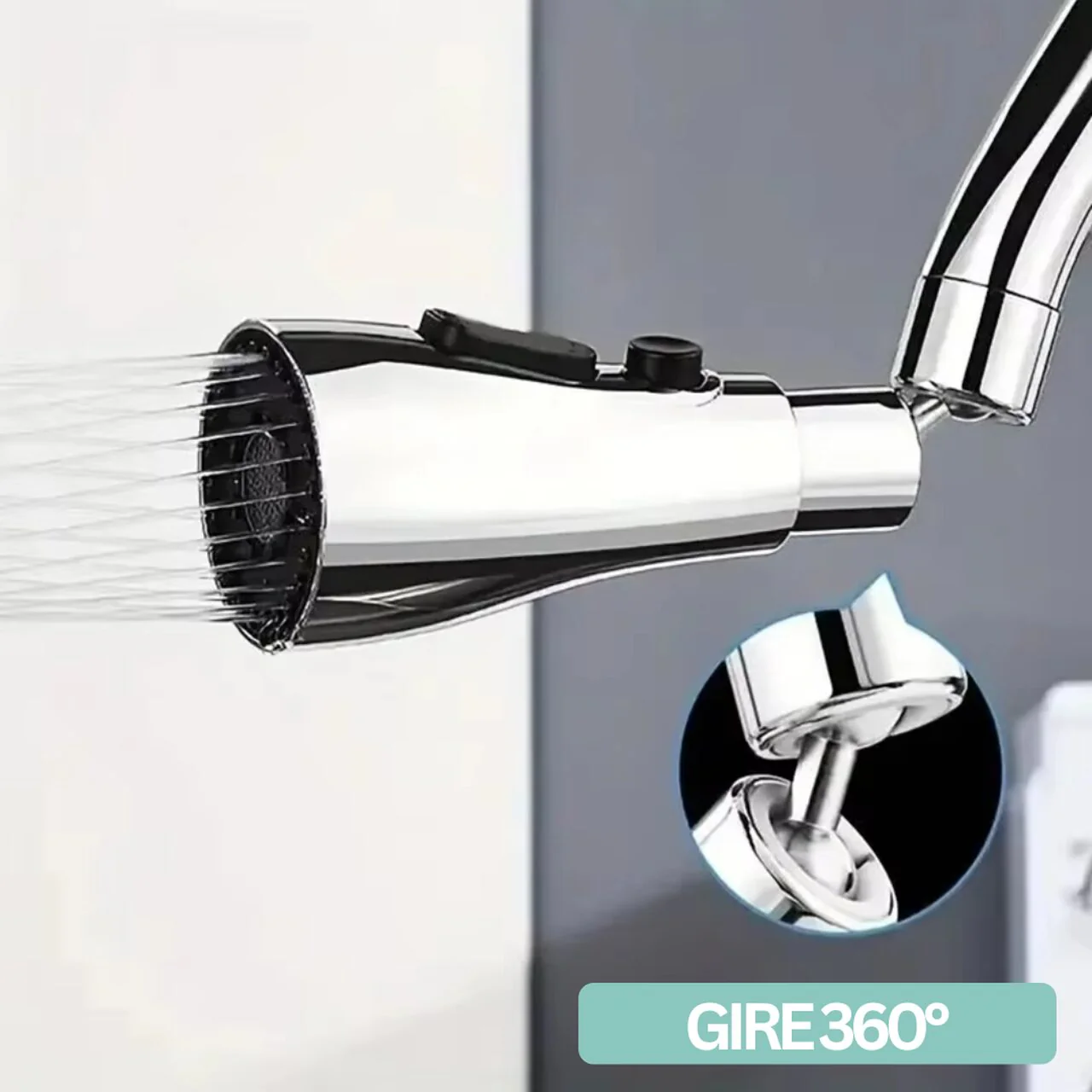 AquaFlow© - Bico de Torneira Universal Premium com 3 Modos de Água - Frete Grátis (Para Qualquer Torneira) - Image 6