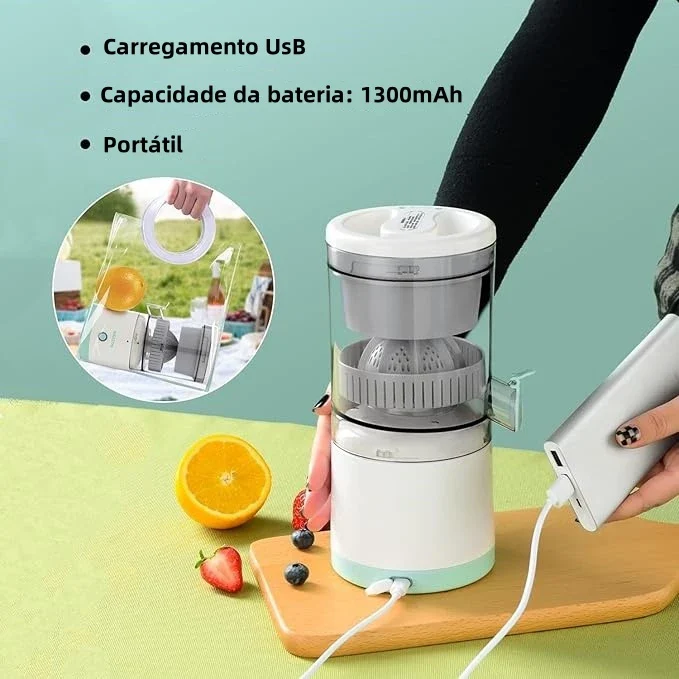 Espremedor Elétrico USB - Compacto, Prático e Ideal para Sucos Perfeitos - Frete Grátis - Image 5