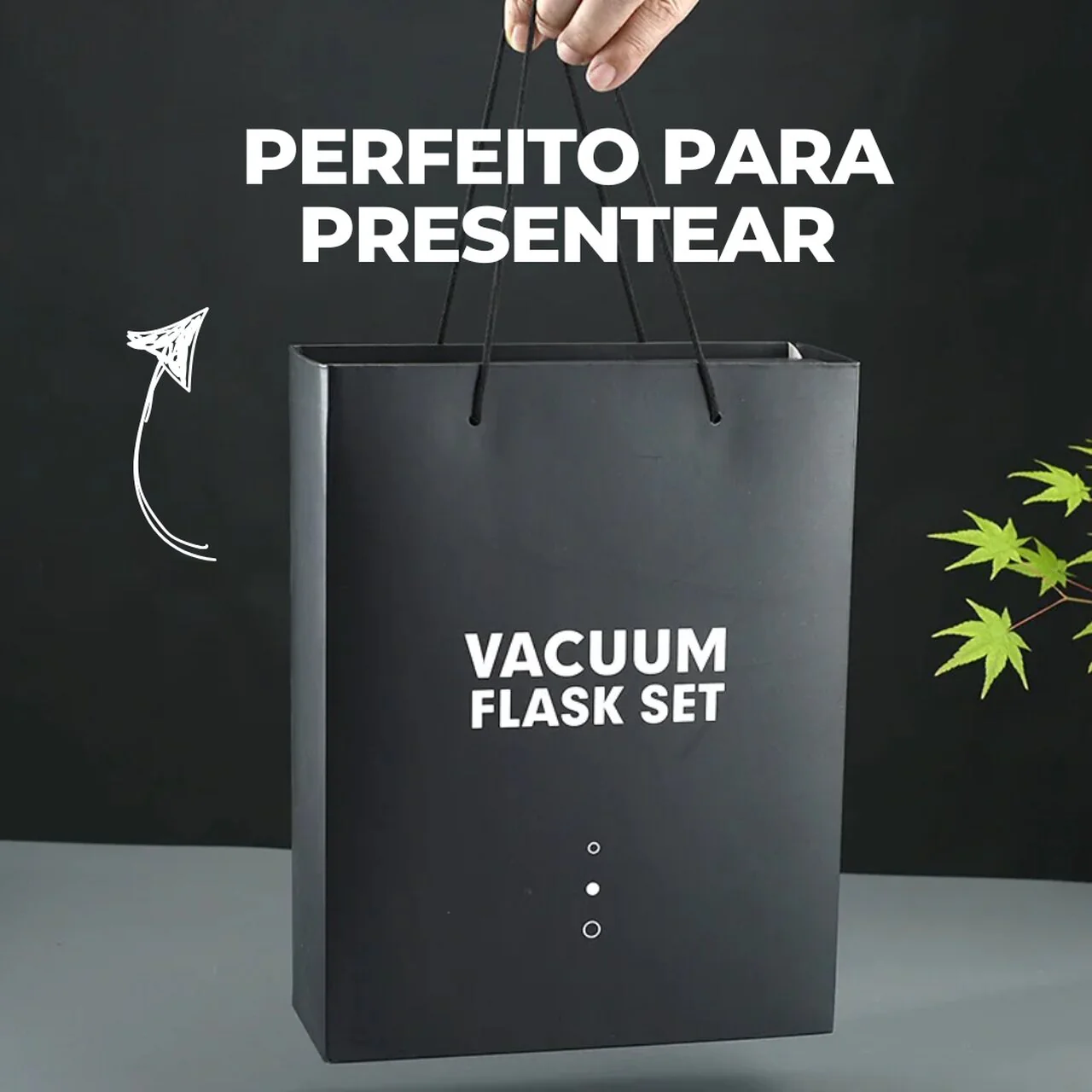 Garrafa Térmica Premium 500ml - Café Quente Sempre com Você (Ganhe 2 Xícaras + Caixa Para Presente) - Image 7