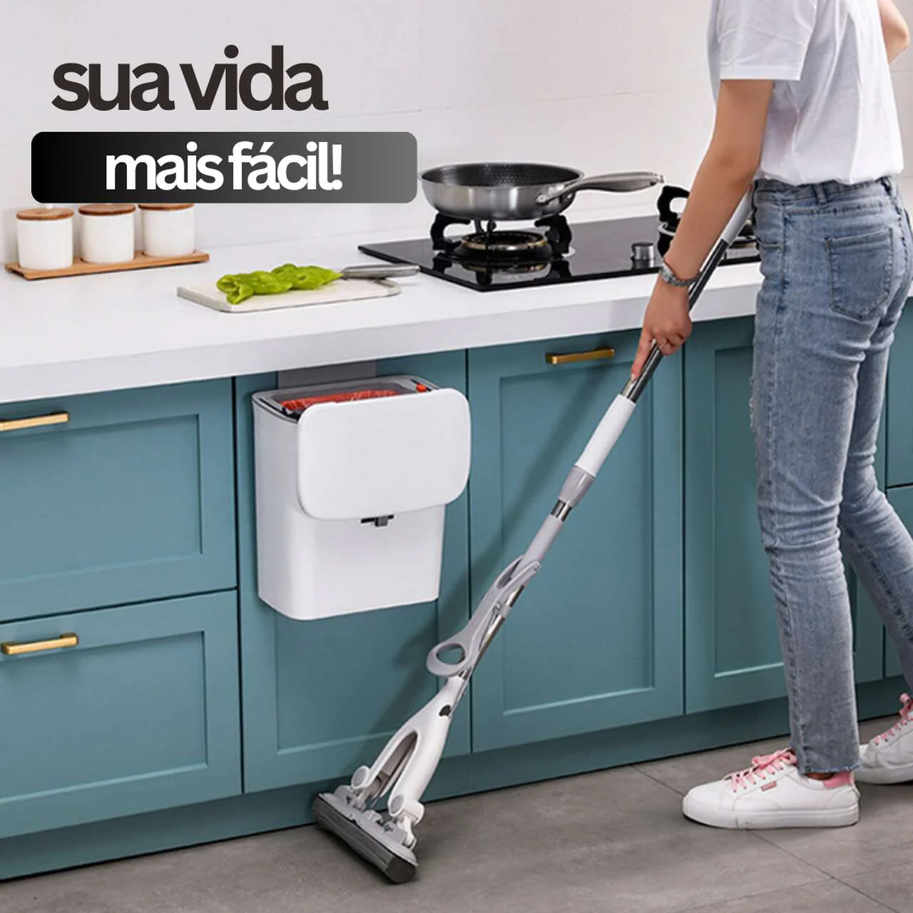 Lixeira Mágica® 10 Litros Pendurável + Adesivos e Ganchos de Brinde 🎁 - Image 10
