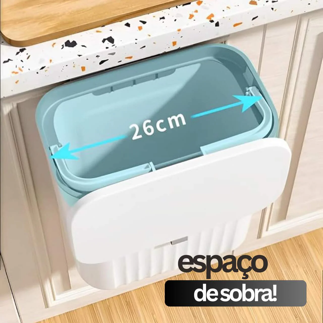 Lixeira Mágica® 10 Litros Pendurável + Adesivos e Ganchos de Brinde 🎁 - Image 7