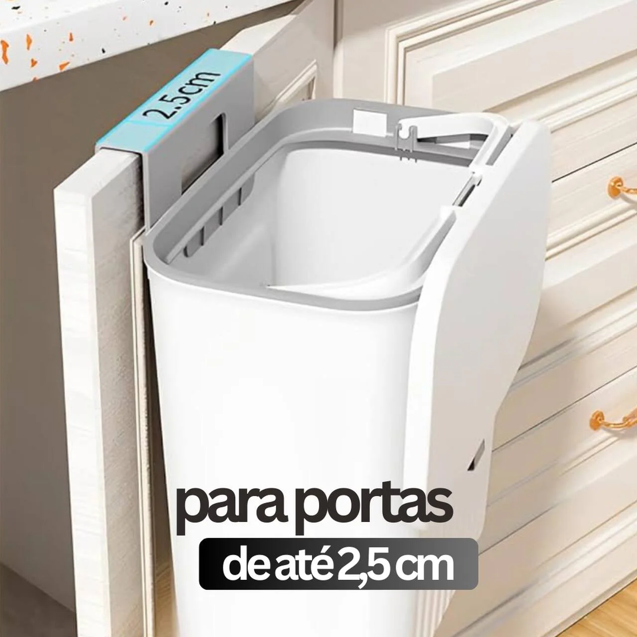 Lixeira Mágica® 10 Litros Pendurável + Adesivos e Ganchos de Brinde 🎁 - Image 8
