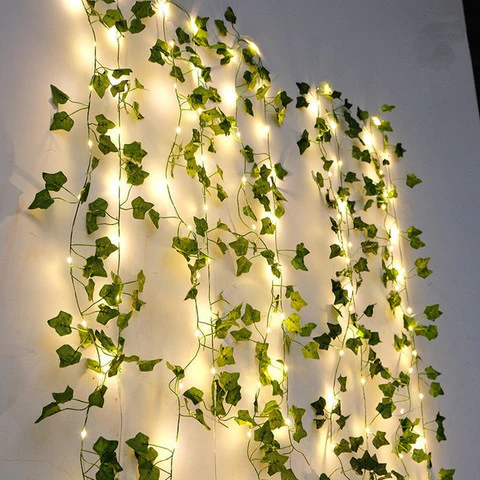 LUMI® - Folhas Artificiais Com Luzes LED - Decorações, Festas, Casamentos - Frete Grátis