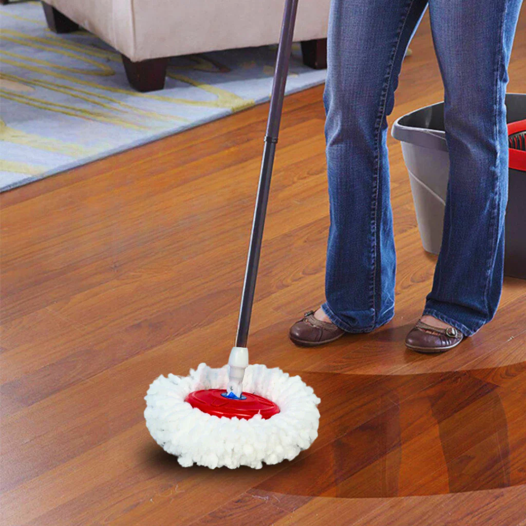 MOP Giratório com Dispenser e Cesto em Inox – Balde Centrífuga - Image 3