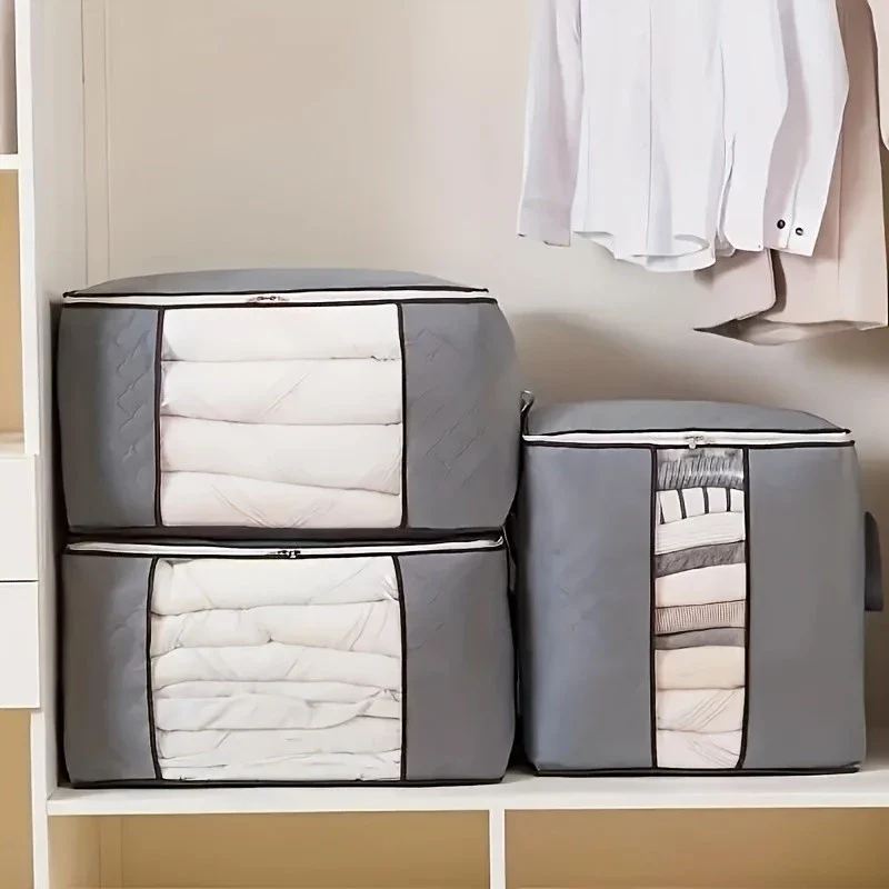 (Compre 1 e leve 2) Caixa Organizadora Ecológica Anti-Poeira e Umidade para Cobertores, Casacos e Roupas - Proteção Contra Insetos e Multiuso - Image 2