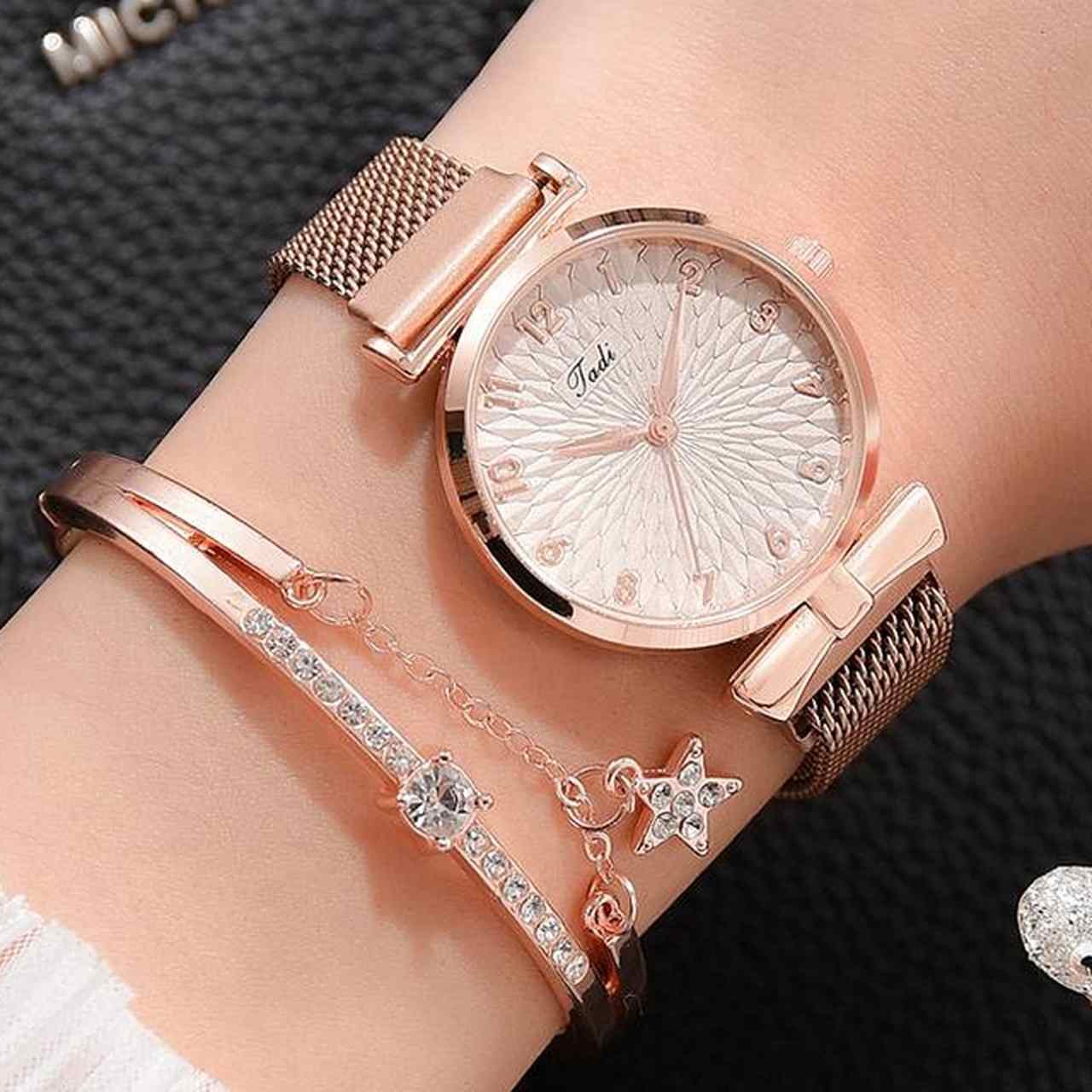 Relógio Feminino Royale + Pulseira Grátis - Frete Grátis - Image 4