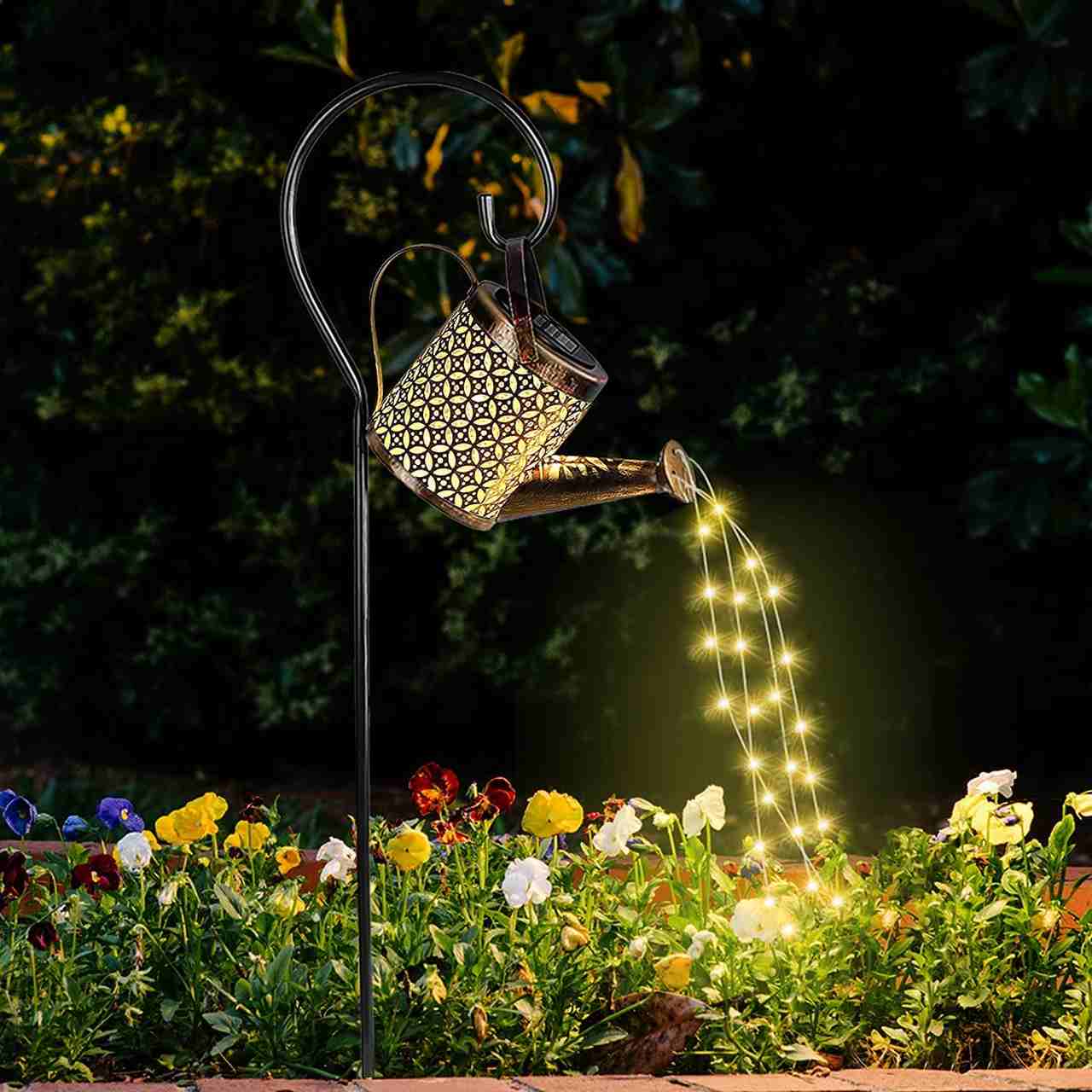 SOLARE® - Regador Encantado LEDs Solar + Suporte (Decorações, Jardins, Quintais)