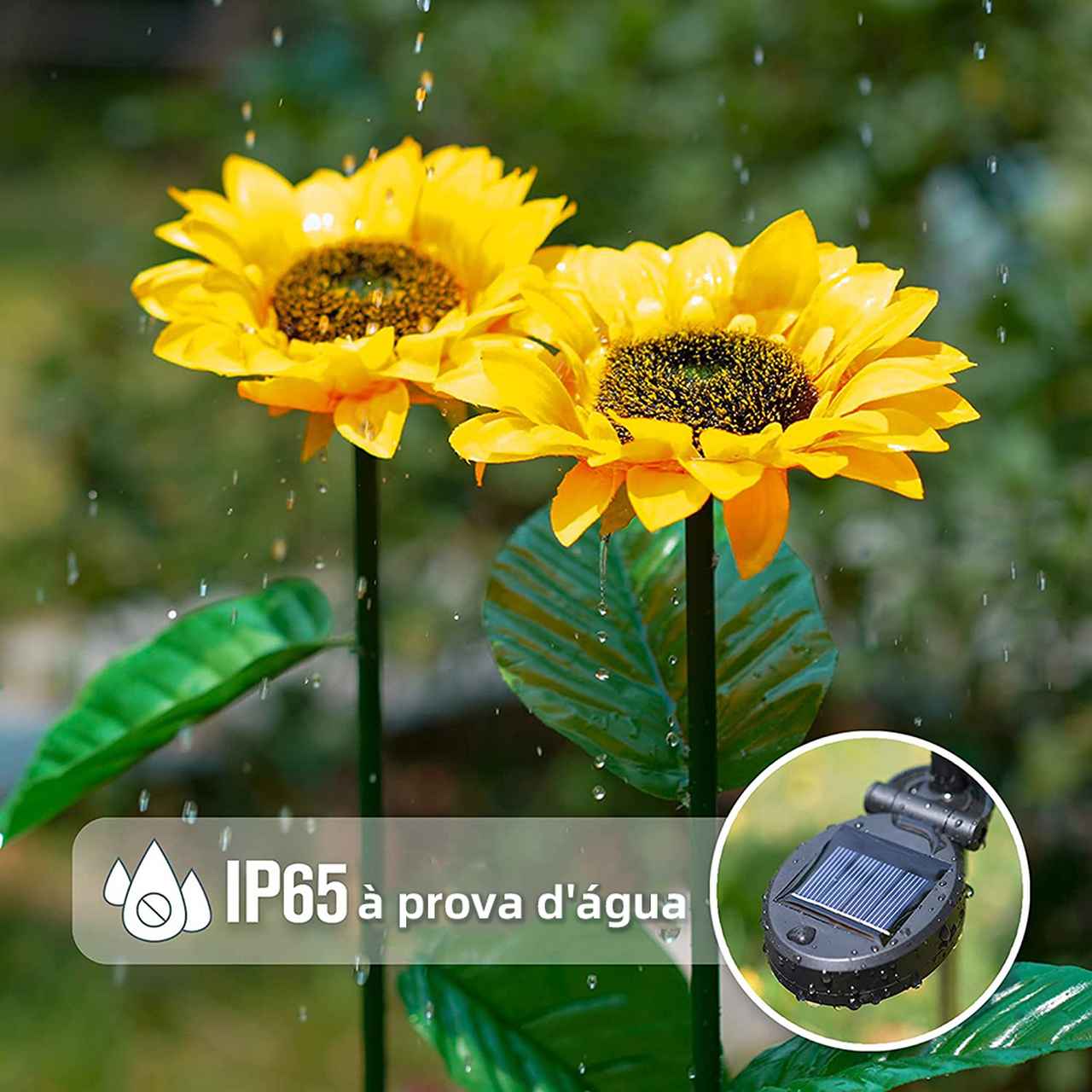 SUNFLOWER - Girassóis LED por Energia Solar (Acompanha Painel Solar) - Image 4